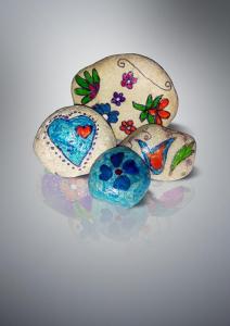 نقاشی روی سنگ (طرح پشت)