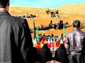 تعزیه در روستای کندوله ؛استان کرمانشاه ؛عاشورای حسینی1389
