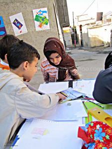بازی ذهن ؛نمایشگاه نقاشی در کوچه لکها کرمانشاه