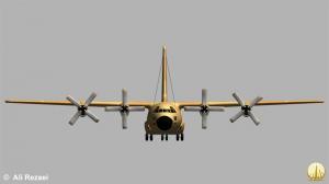 مدل هواپیمای ترابری C-130 H نیروی هوایی ایران