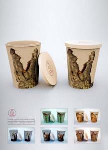 طراحی بسته بندی لیوان بستنی