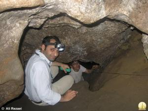 خودم در حال غارنوردی :)