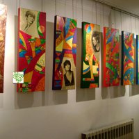 2th painting exhibition for ss501 in iran-vitray&mixed media- jun2012