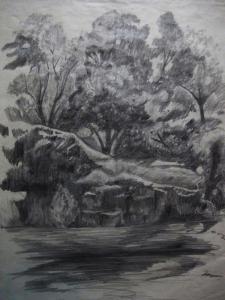 منظره - مداد