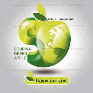 طراحی لوگو شرکت زیست محیطی سیب سبز سورینا