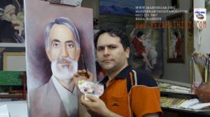 طراحی سیاه قلم از چهره شما . رضا رشیدی