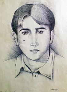 83 (با خودکار آبی Bic )